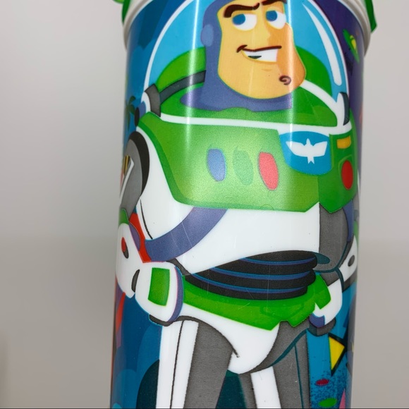 Disney World Set Of Two Neon Whirley Travel Mugs With Handles Buzz Cars Nemo - Picture 9 of 16